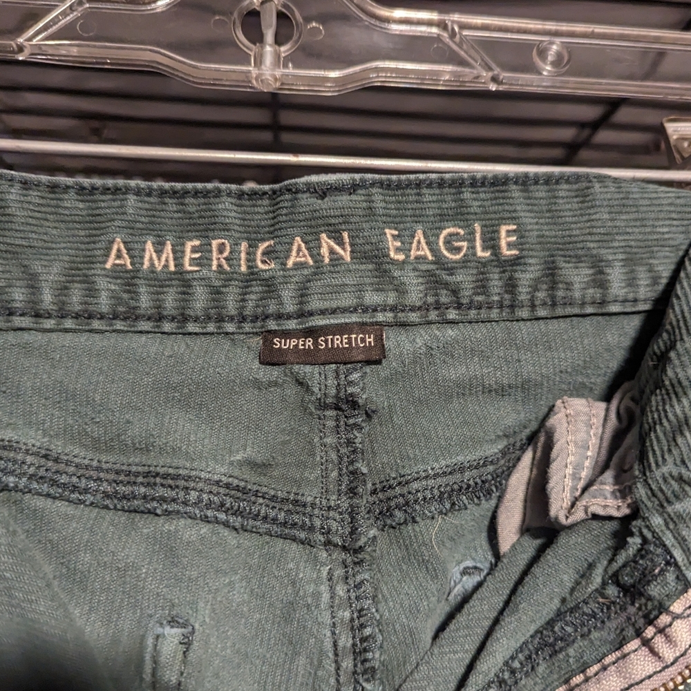 American Eagle Green Corduroys